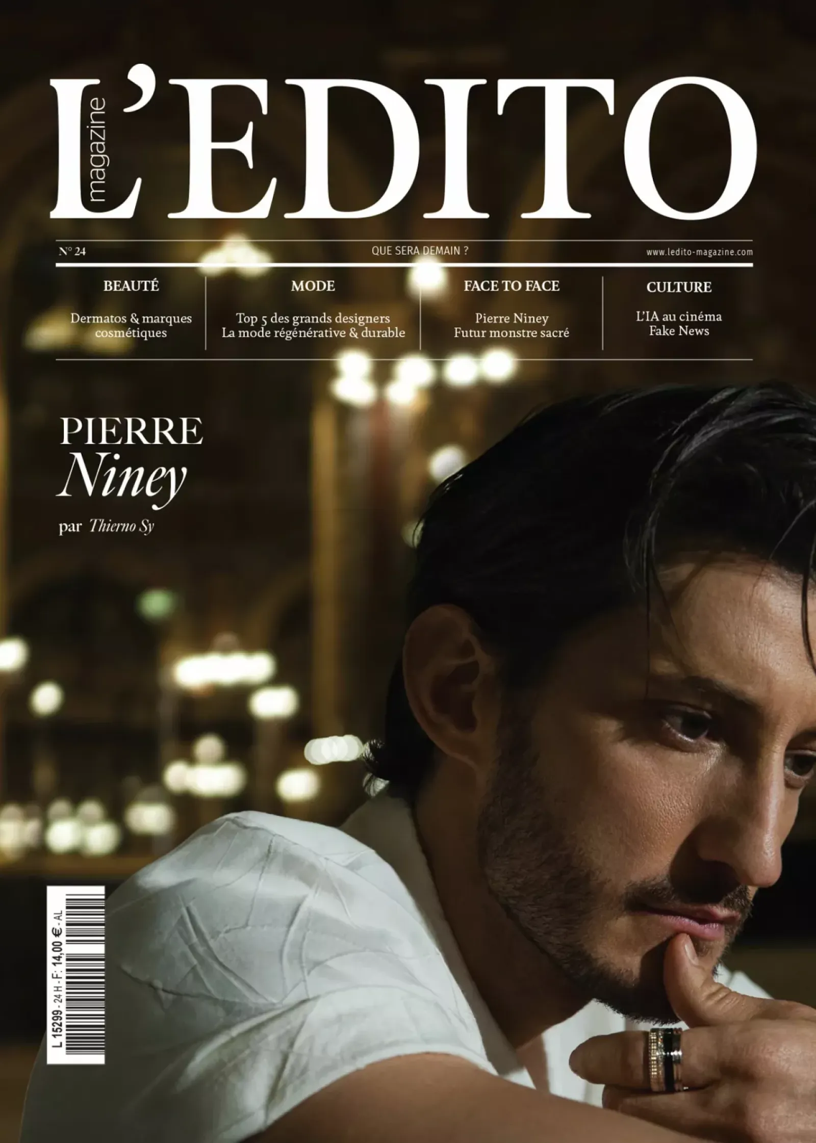 Pierre Niney par Thierno Sy pour l&apos;Edito Magazine - Cover