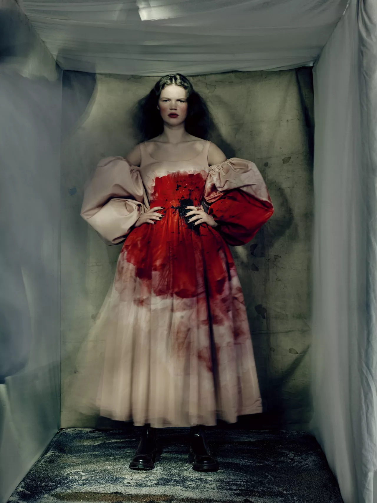 Luca, Alexander McQueen, Paris, 2021 © Paolo Roversi