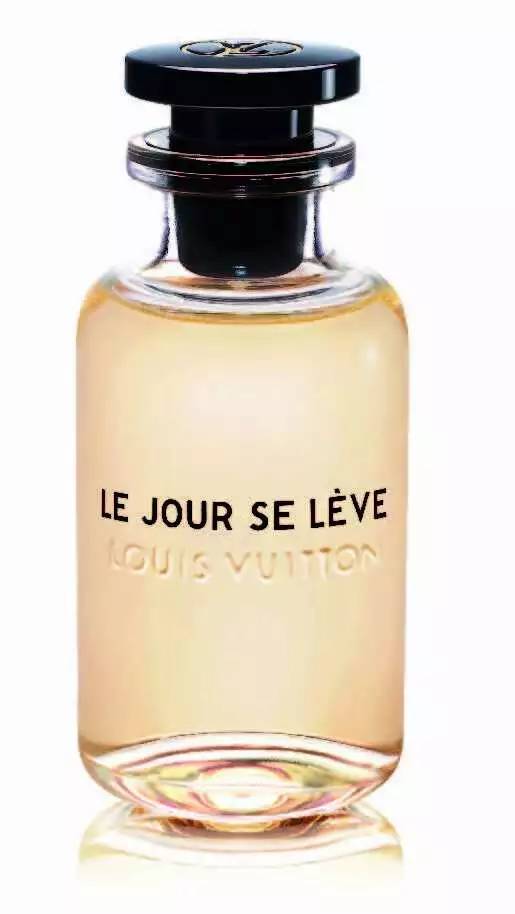 Le jour se lève, Eau de parfum, Louis Vuitton. Vaporisateur spray disponible en format 100 ml et 200 ml.